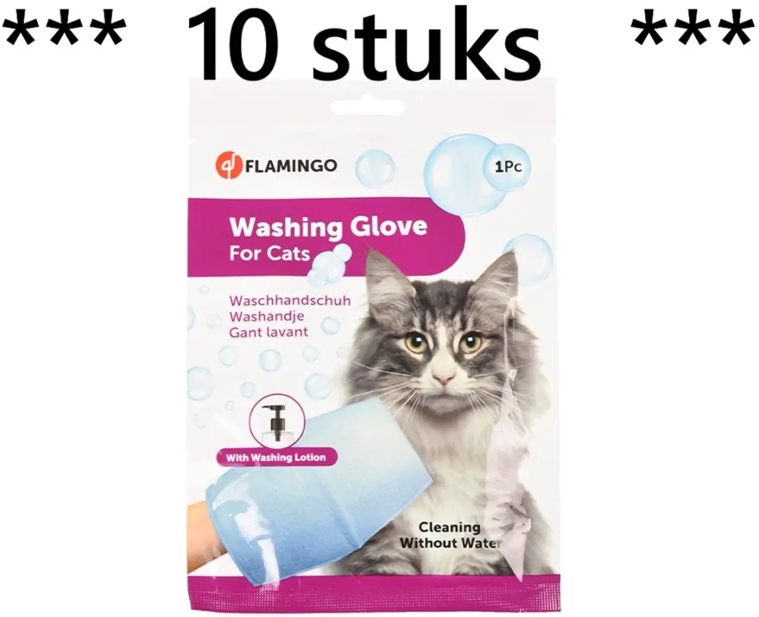 Flamingo Kattenwaslotiondoekjes
