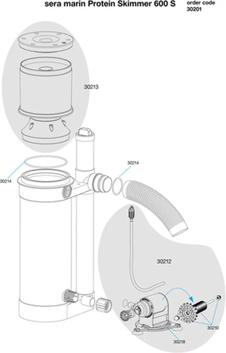 Sera Marin Eiwitafschuimer 600 S - 0.60 l