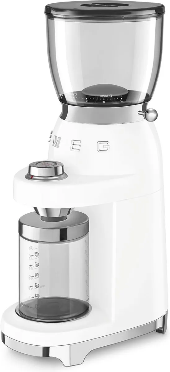 Smeg CGF11WHEU Elektrische Koffiemolen - 150W - 30 Maalstanden