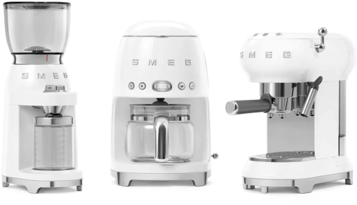 Smeg CGF11WHEU Elektrische Koffiemolen - 150W - 30 Maalstanden