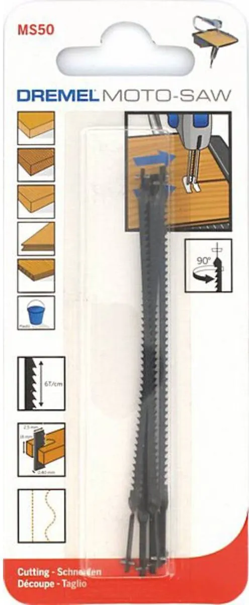 Dremel Moto-Saw MS50 Zijdelings Zaagblad - 5 Stuks