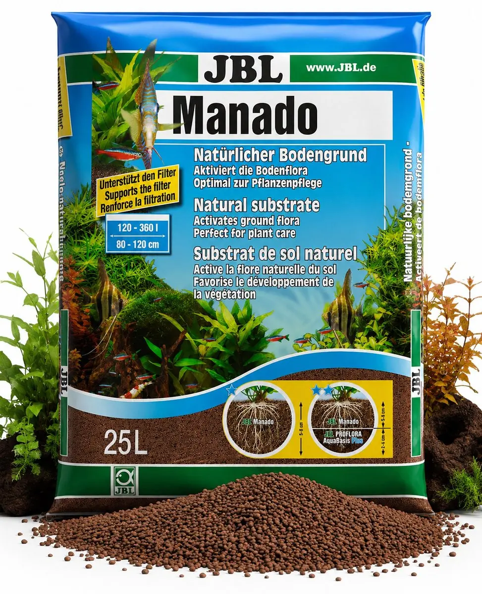 JBL Manado 25L Aquarium Substraat - Bruin