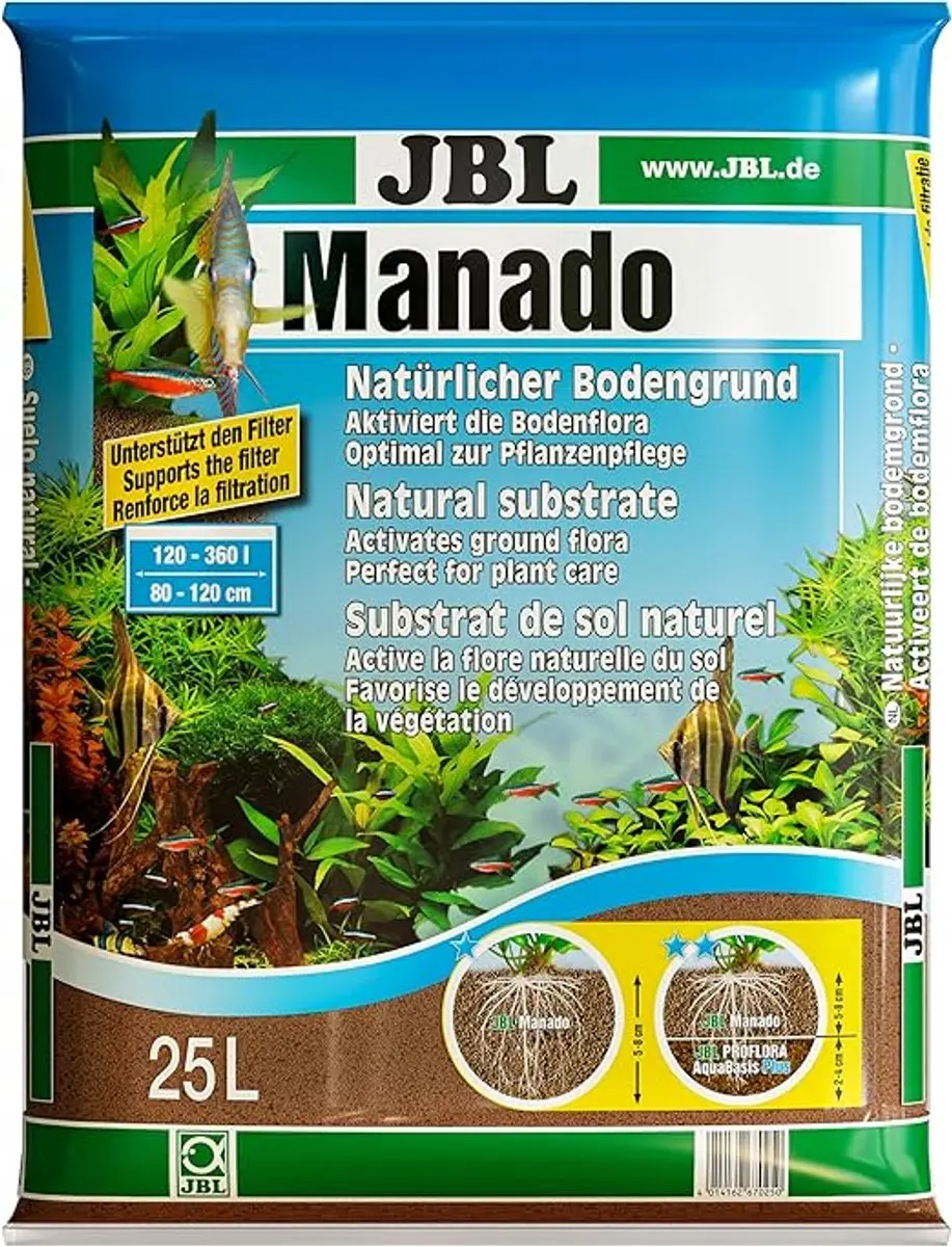 JBL Manado 25L Aquarium Substraat - Bruin