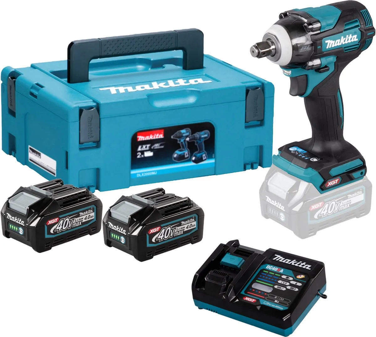 Makita TW004GD201 Accu Slagmoersleutel 350Nm - 2x 2.5Ah