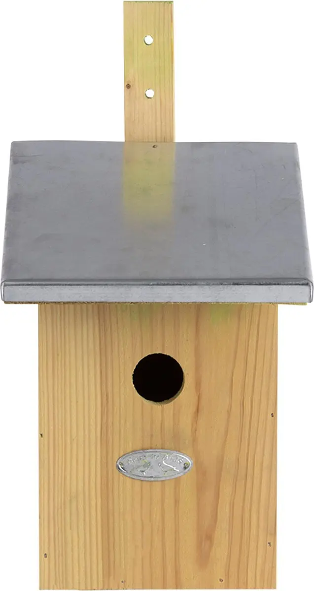 Esschert Design Spiegel Vogelhuisje Houtkleur - Hangend - afbeelding 6 van 6