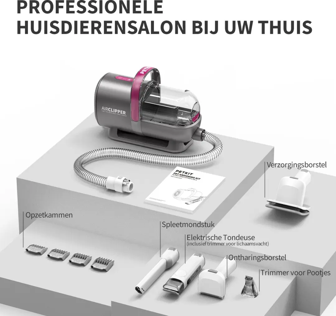 Petkit Airclipper Hondentondeuse Set - Grijs