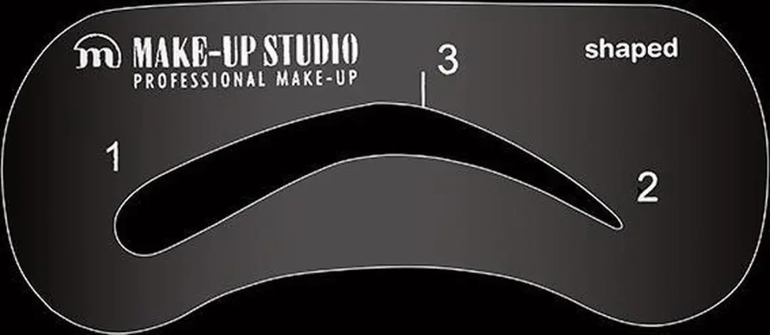 Make-up Studio Wenkbrauwsjabloon Shaped - Transparant