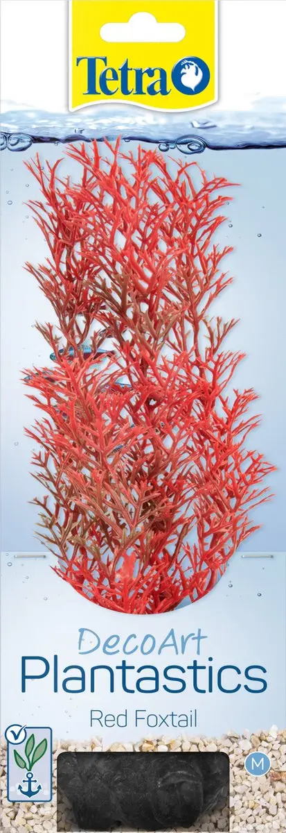 Tetra Decoart Plantastics Foxtail - Rood - 29 cm