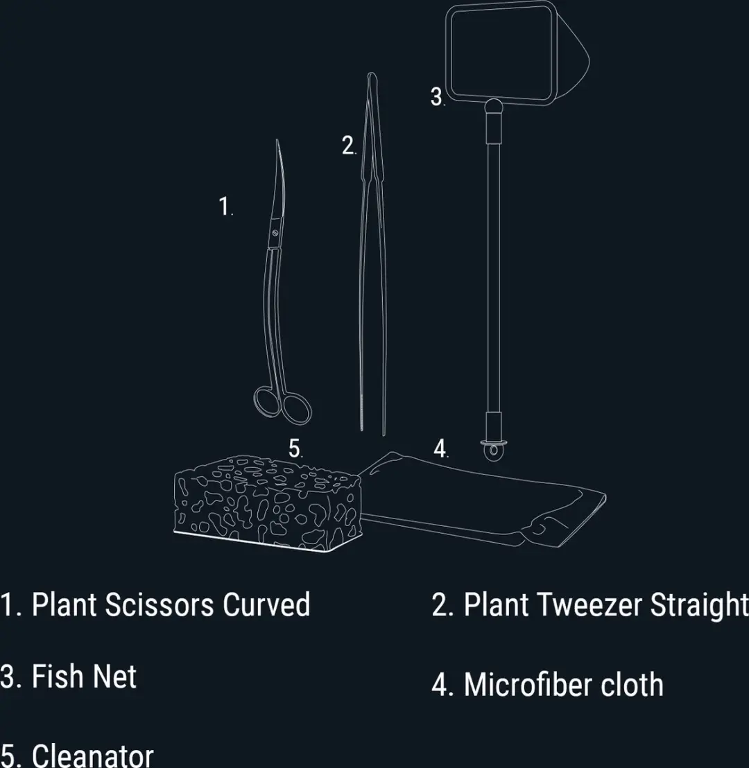 Dennerle Aquarium Care Set - Grijs