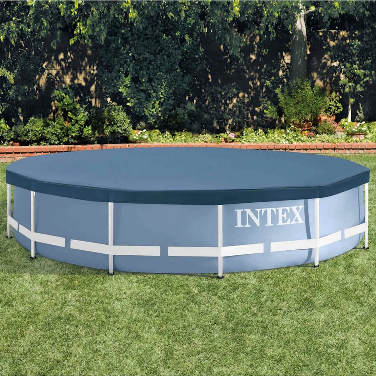 Intex Zwembad Afdekzeil Rond 366cm - Donkerblauw