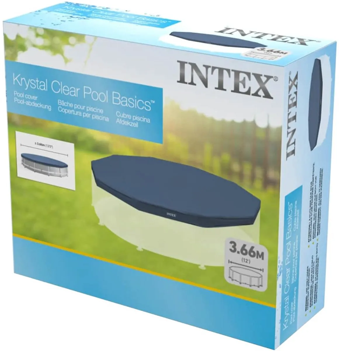 Intex Zwembad Afdekzeil Rond 366cm - Donkerblauw - afbeelding 6 van 6