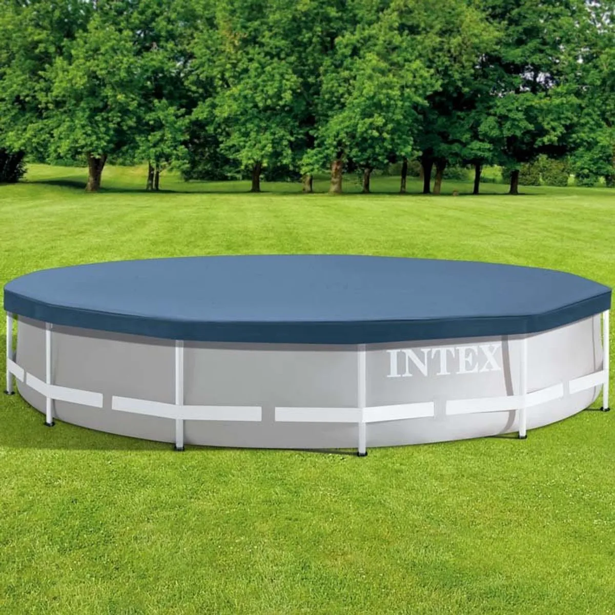 Intex Zwembad Afdekzeil Rond 366cm - Donkerblauw
