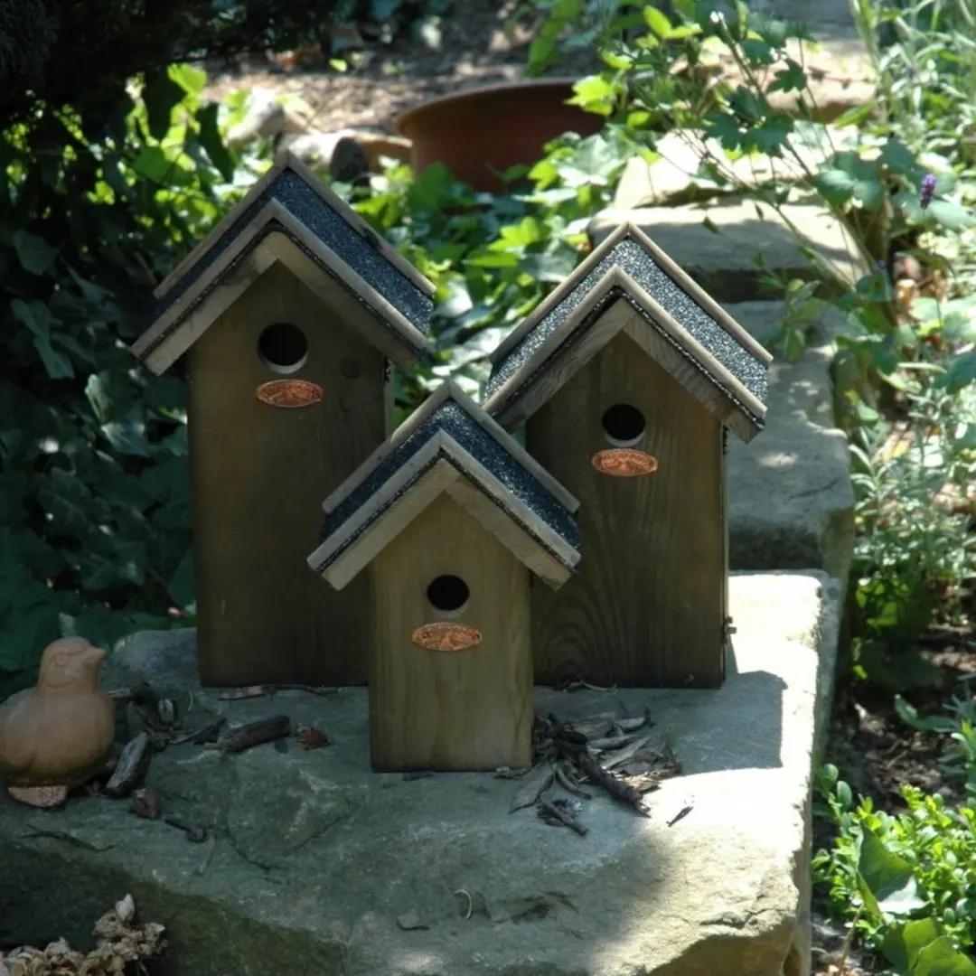 Esschert Design Antiek Vogelhuisje Koolmees - Hangend