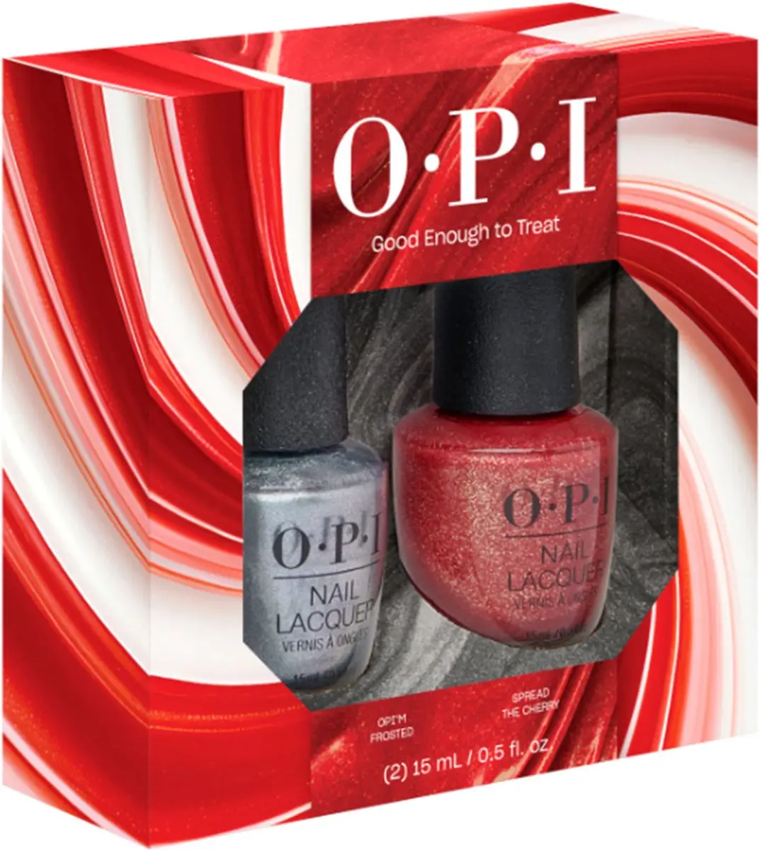 O.P.I. Holiday Collection Nail Lacquer Duo - 2x15ml - Rood/Zilver