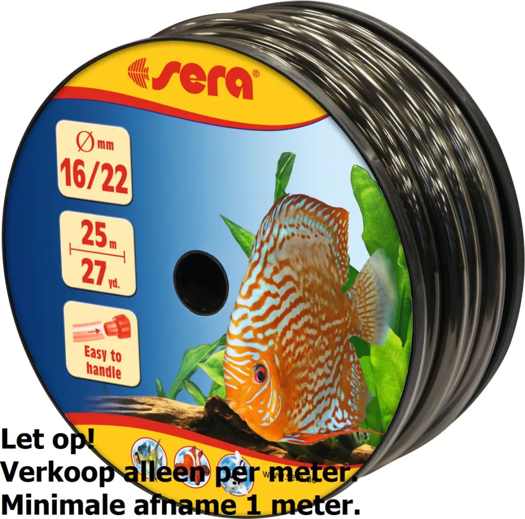 Sera Slang 16/22 Grijs 25m Katrol