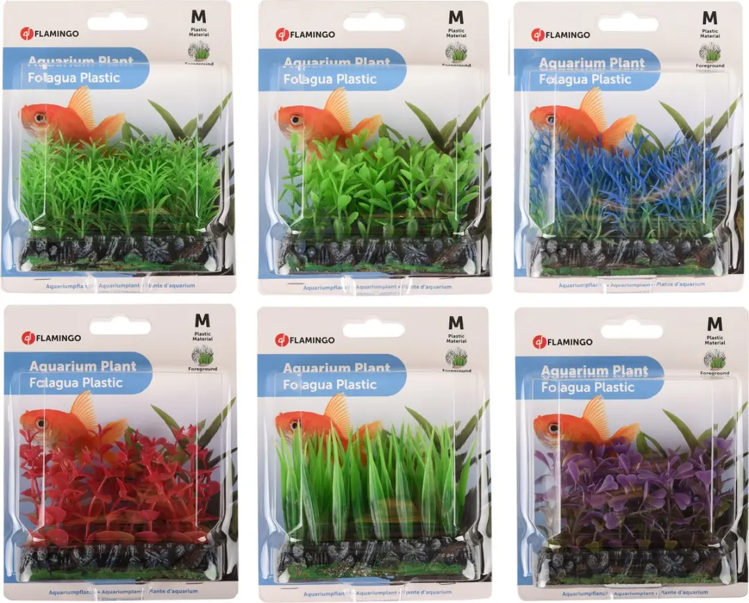 Flamingo Assorti Aquariumplant Voorgevel - 11.5x5x7.5cm
