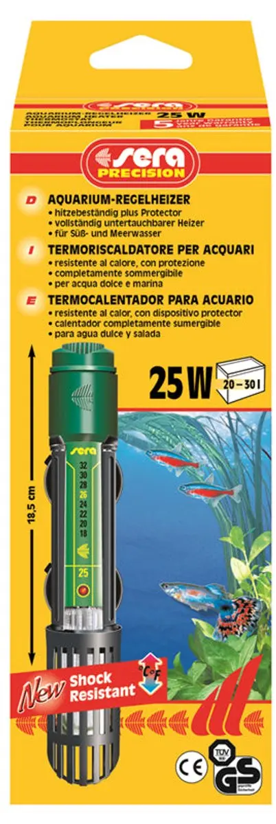Sera Aquarium Verwarming 25W - Zwart
