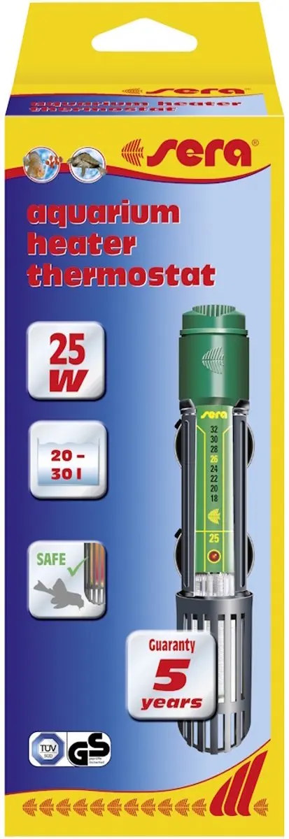 Sera Aquarium Verwarming 25W - Zwart