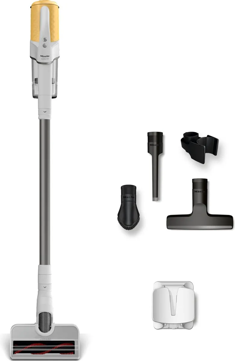 Miele Duoflex HX1 HX12377670 Stofzuiger - 2-in-1 Zakloos Wit/Geel