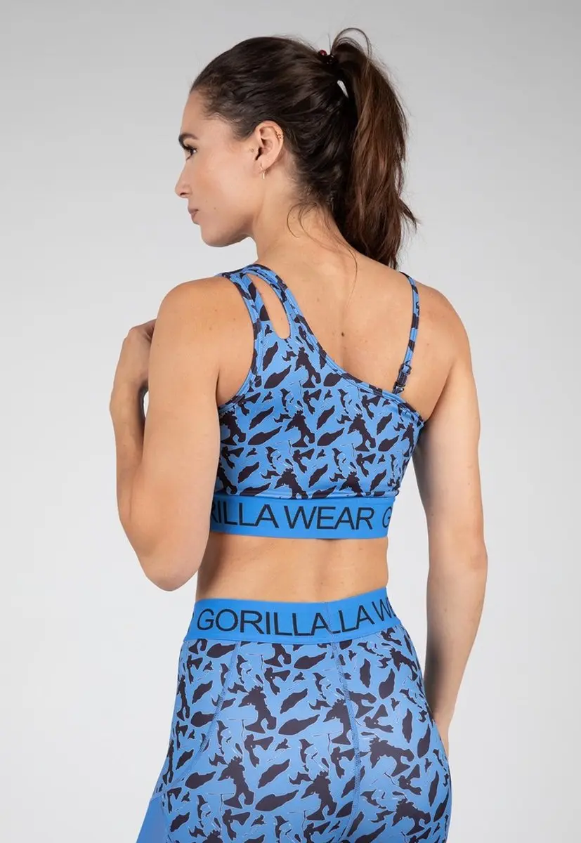 Gorilla Wear Osseo Sportbeha - L - Blauw