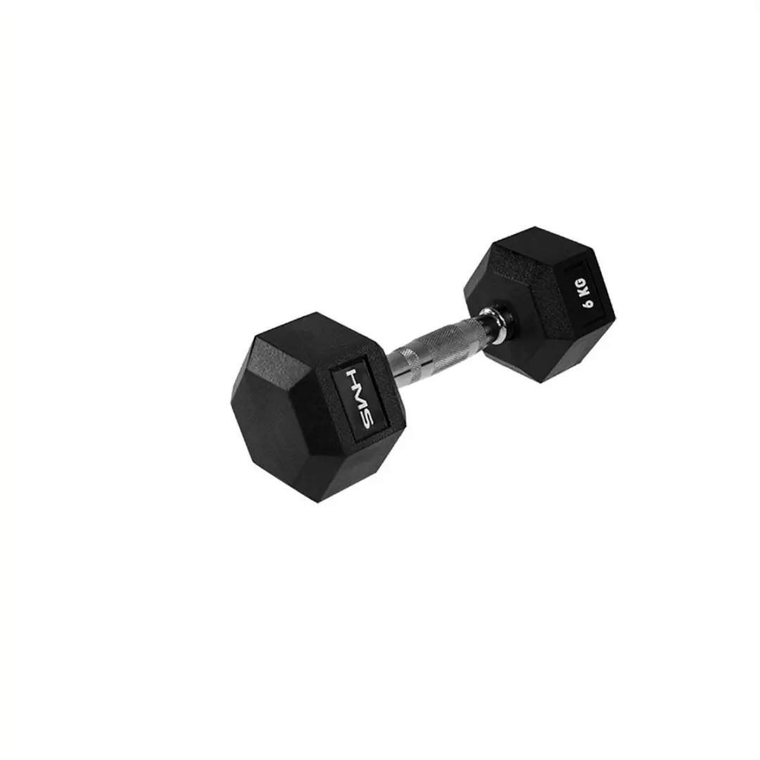 HMS Hexa Pro Hantel 6 kg - Zwart/Zilver