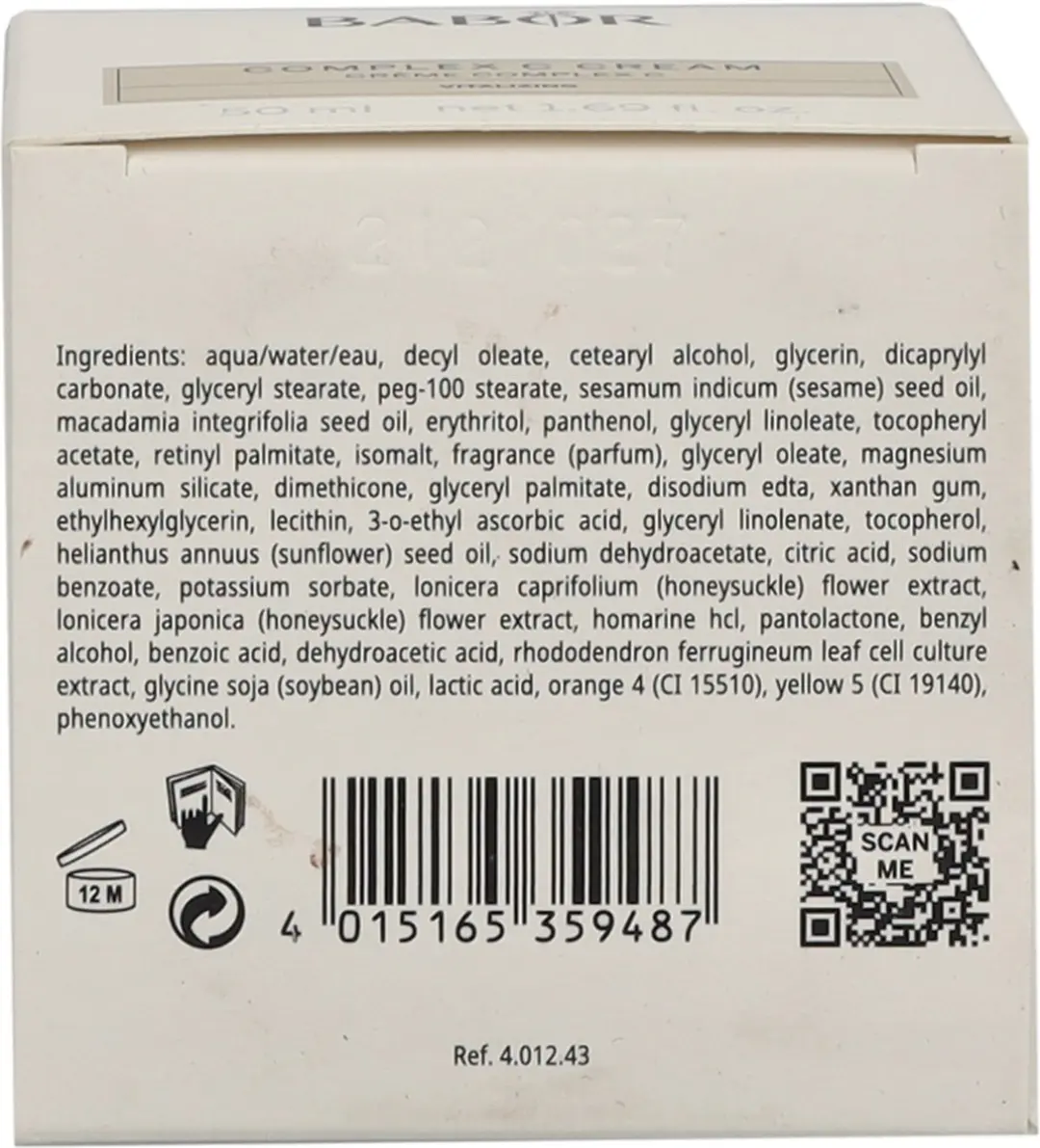 Babor Complex C Cream 50ml - afbeelding 6 van 6