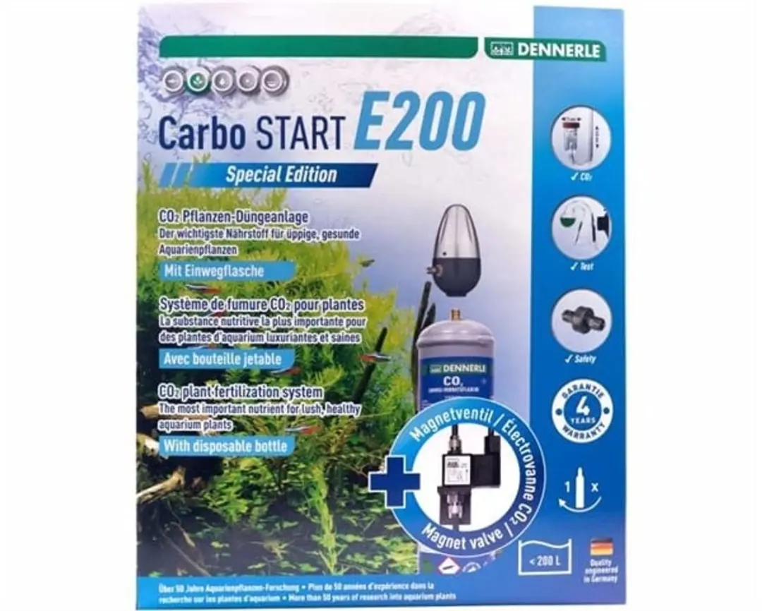 Dennerle CO2 Carbo Start E200 Special Edition - 0,20L - Grijs