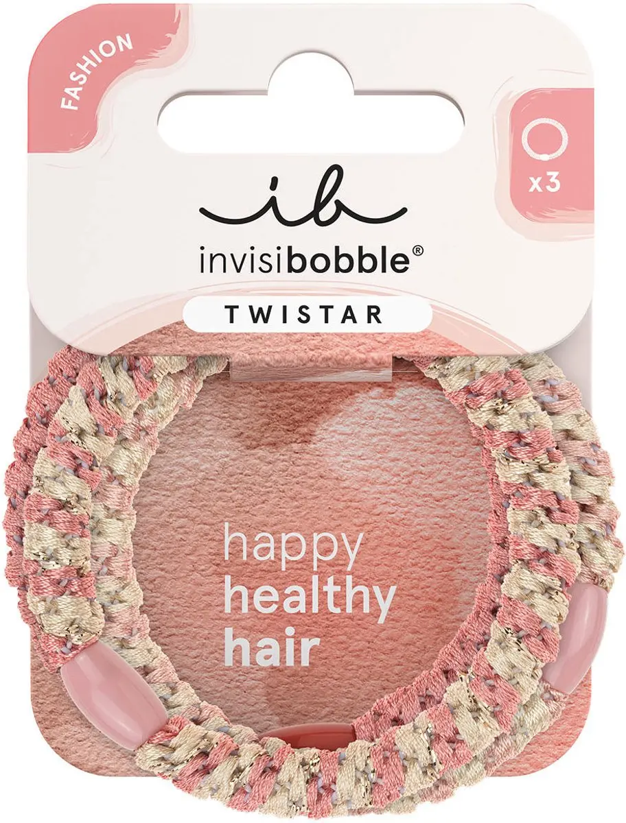 Invisibobble Twistar Blush Braids - Roze/Beige