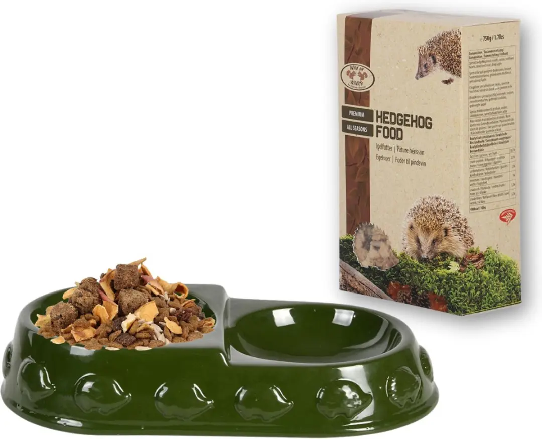 Esschert Design Voeder- en Drinkschaal voor Egels - 750g - Groen
