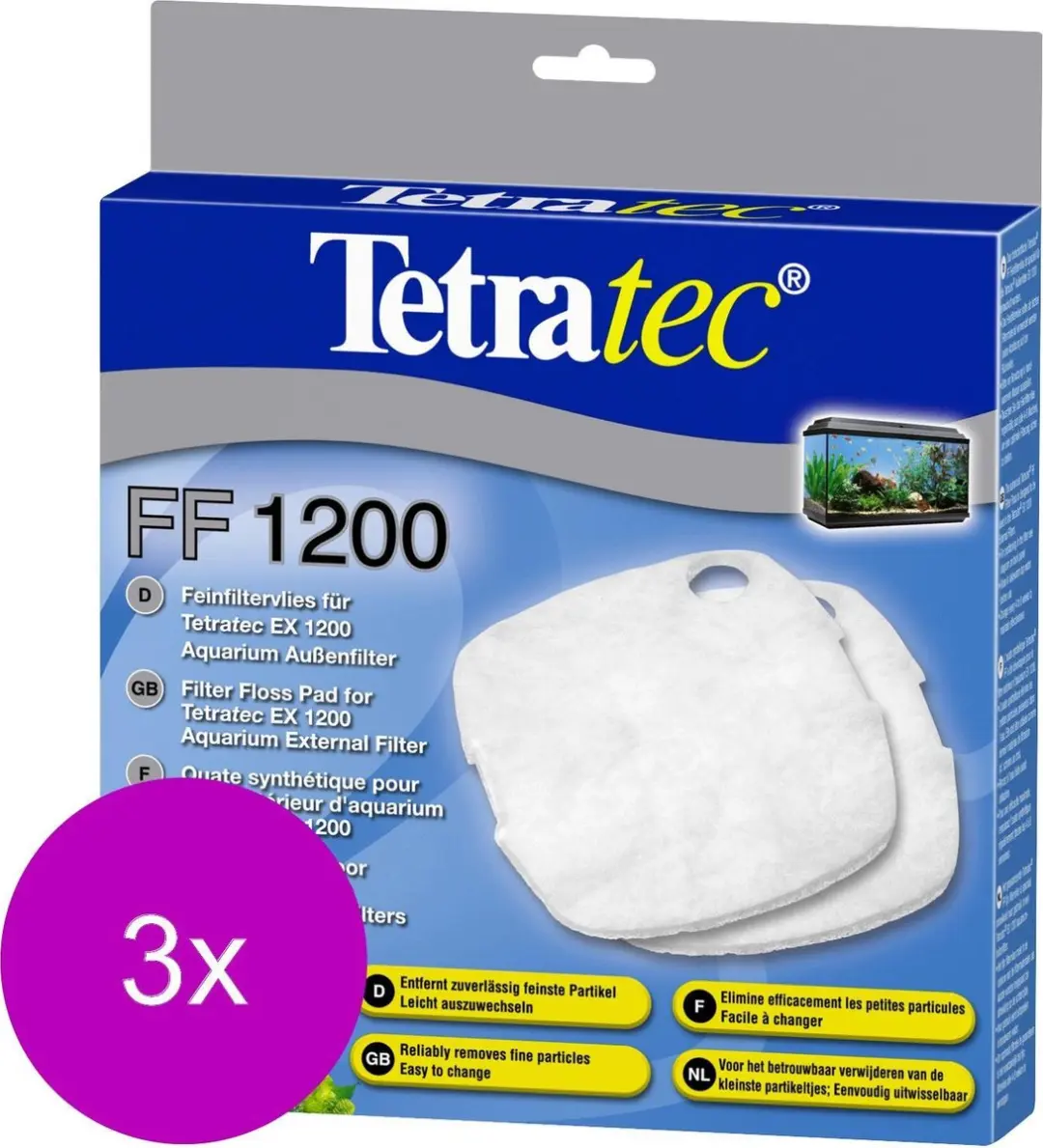 Tetra Tec Ex FF Filtervlies - 6 Stuks