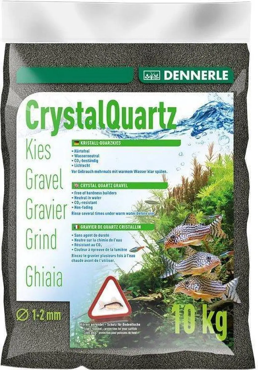 Dennerle Kristal Kwartsgrind Diamant Zwart 1-2mm