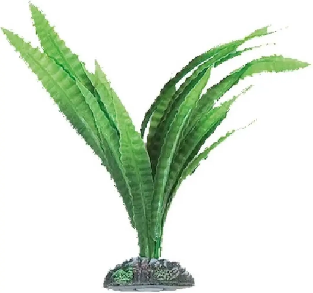 Flamingo Aquarium Zijde Congo Plant Decoratie 9 cm - afbeelding 6 van 6