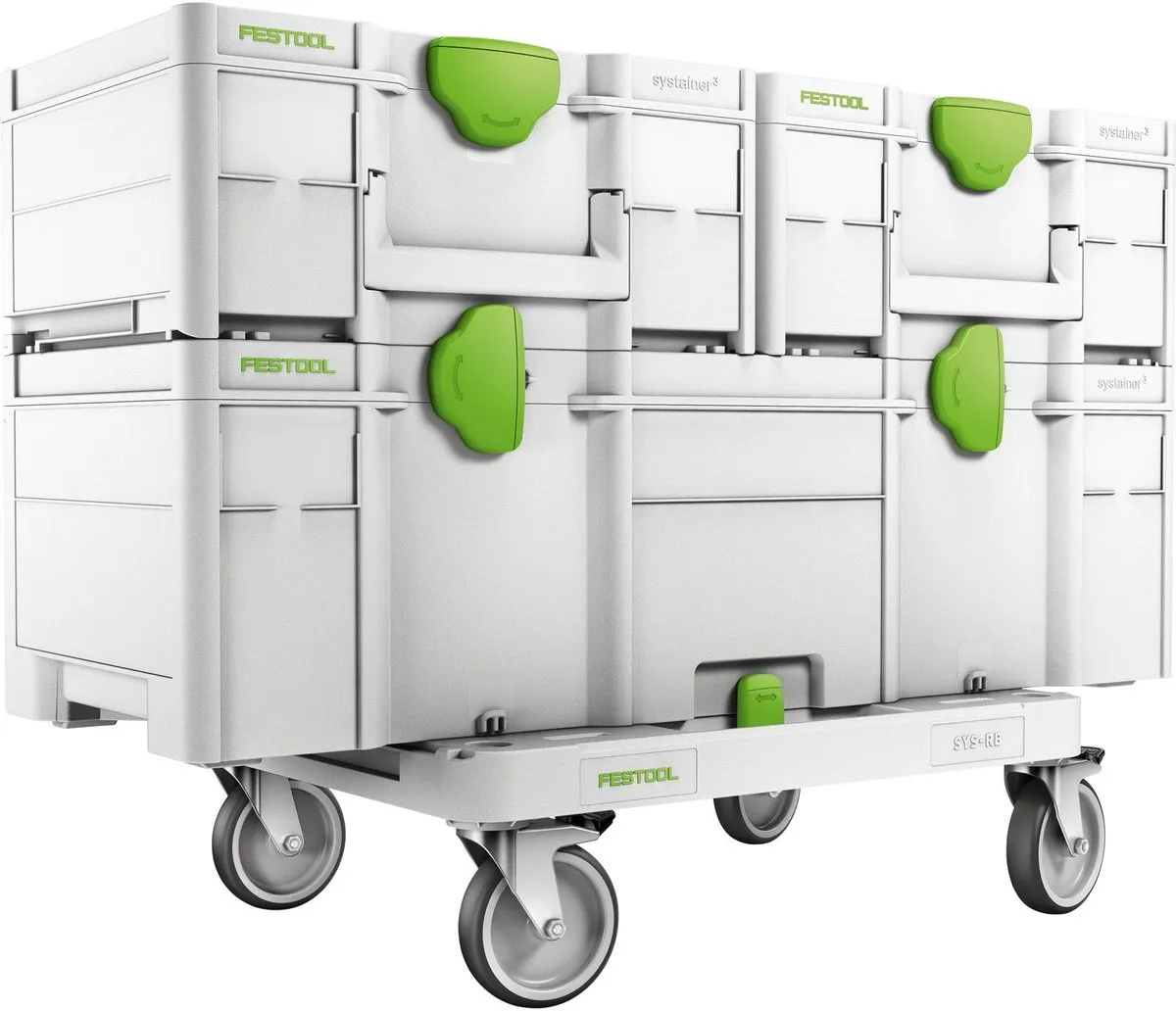 Festool Systainer³ SYS3 XXL 337 - Wit/ Groen