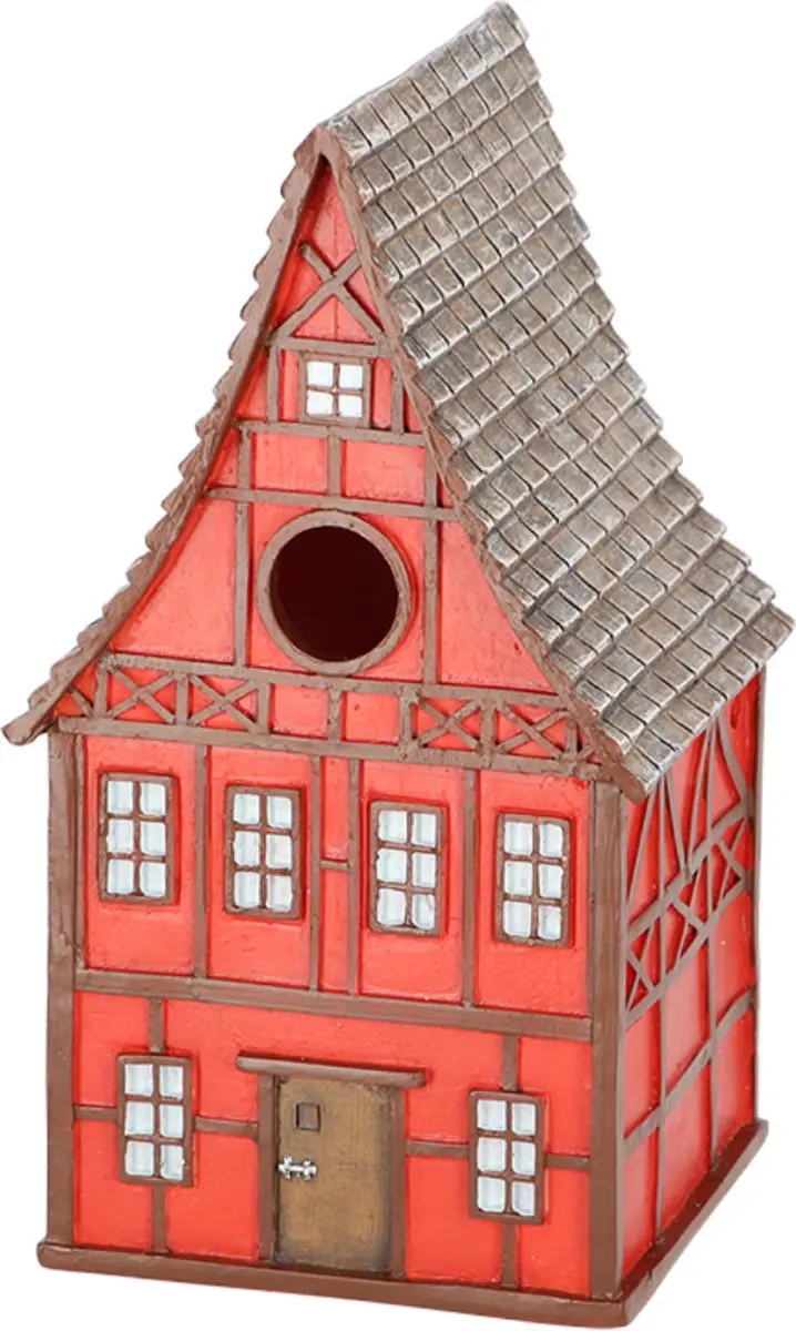 Esschert Design Vogelnestkastje Steenrood - 13,5x13x24,5cm