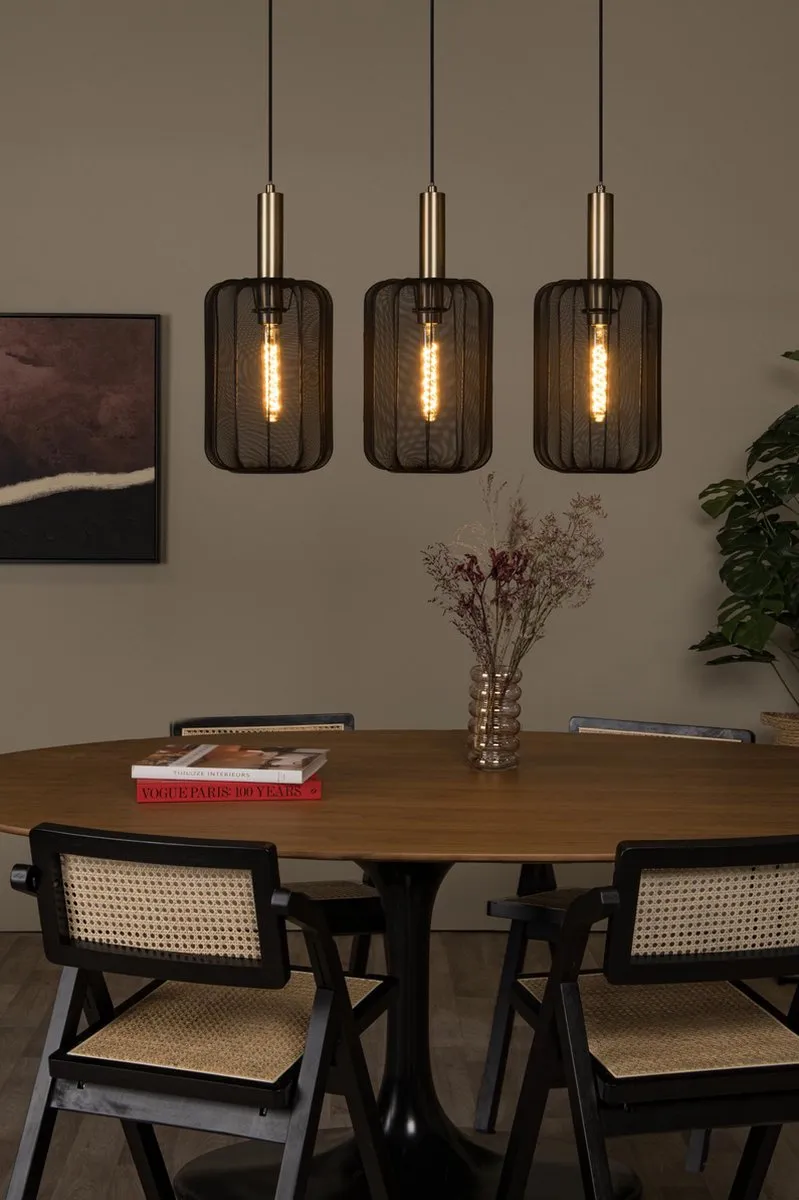 Lucide Corina Hanglamp 3xE27 - Zwart