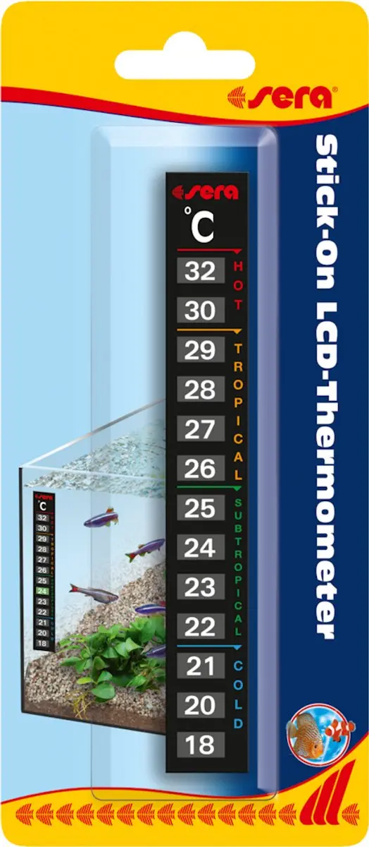 Sera Aquarium Thermometer LCD - Zwart
