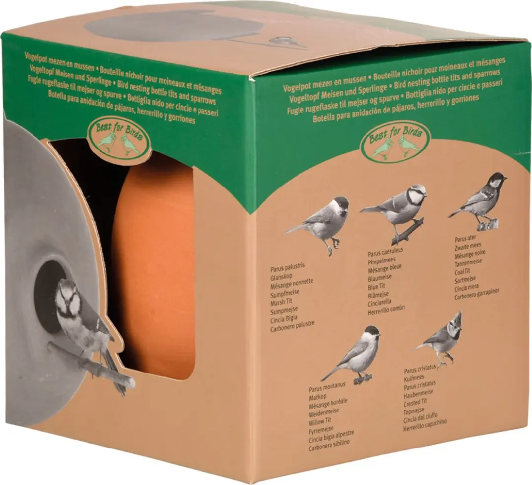 Esschert Design Vogelhuisje Hangend Terracotta - 1 Inloopopening