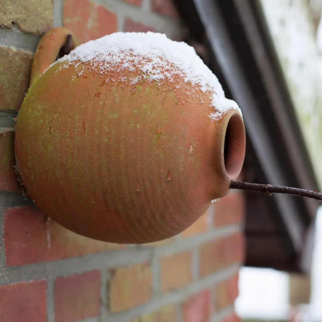 Esschert Design Vogelhuisje Hangend Terracotta - 1 Inloopopening