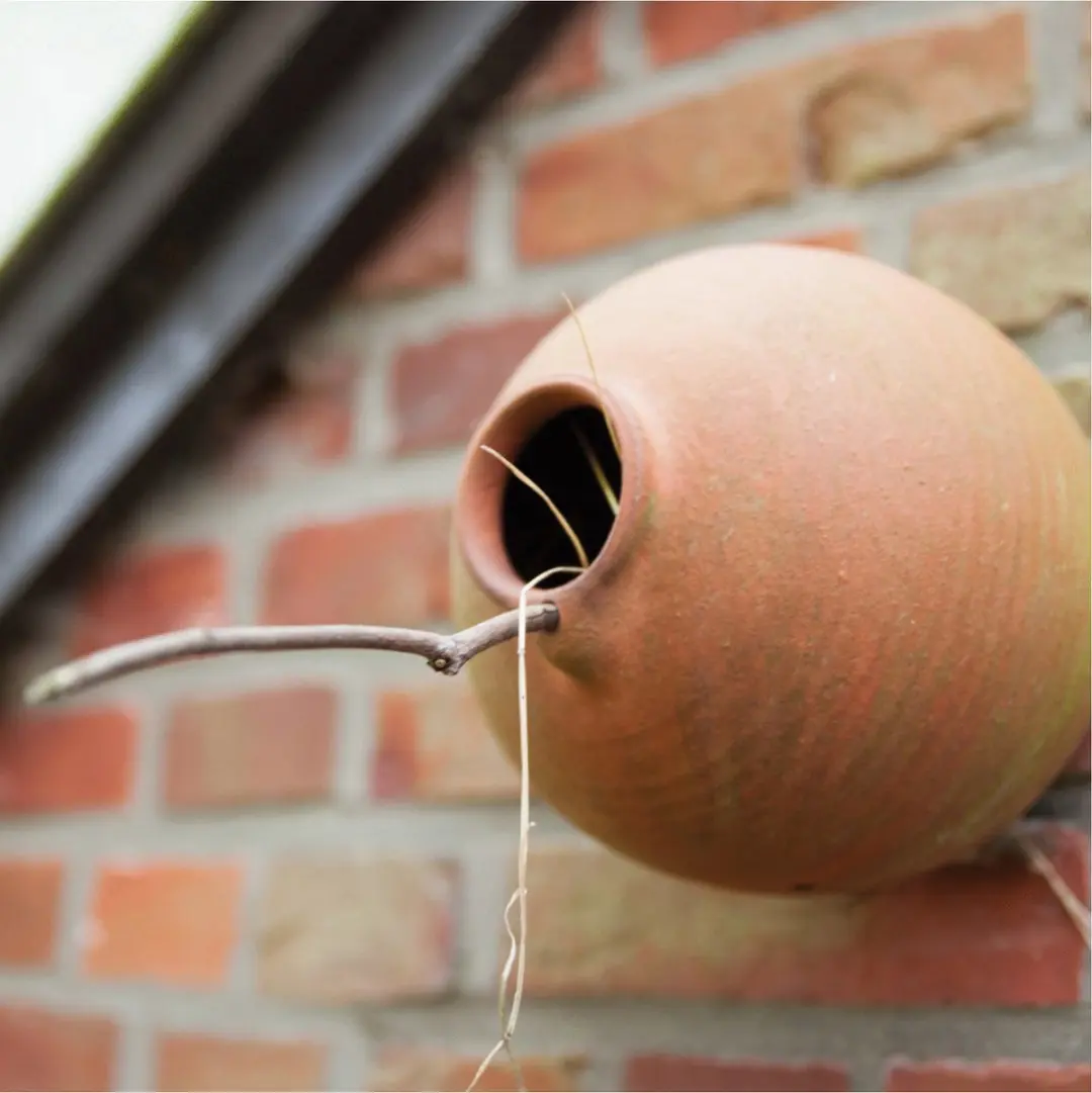 Esschert Design Vogelhuisje Hangend Terracotta - 1 Inloopopening
