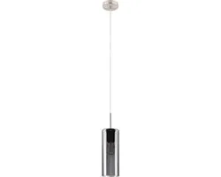 Eglo Selvino Hanglamp E27 - Ø10cm Rookglas - Zwart