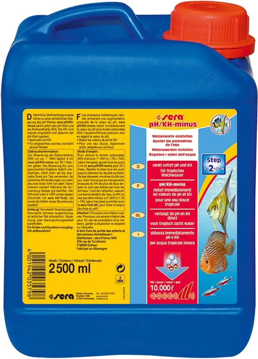 Sera pH/kH-minus Aquarium Waterbehandeling 2500ml