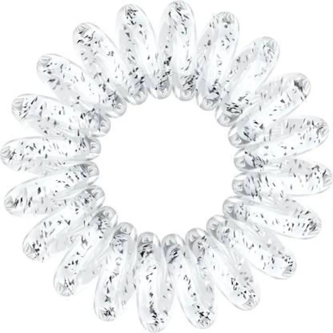Invisibobble Kids Rubberband - 3 Stuks - Silver - Coral Steentje