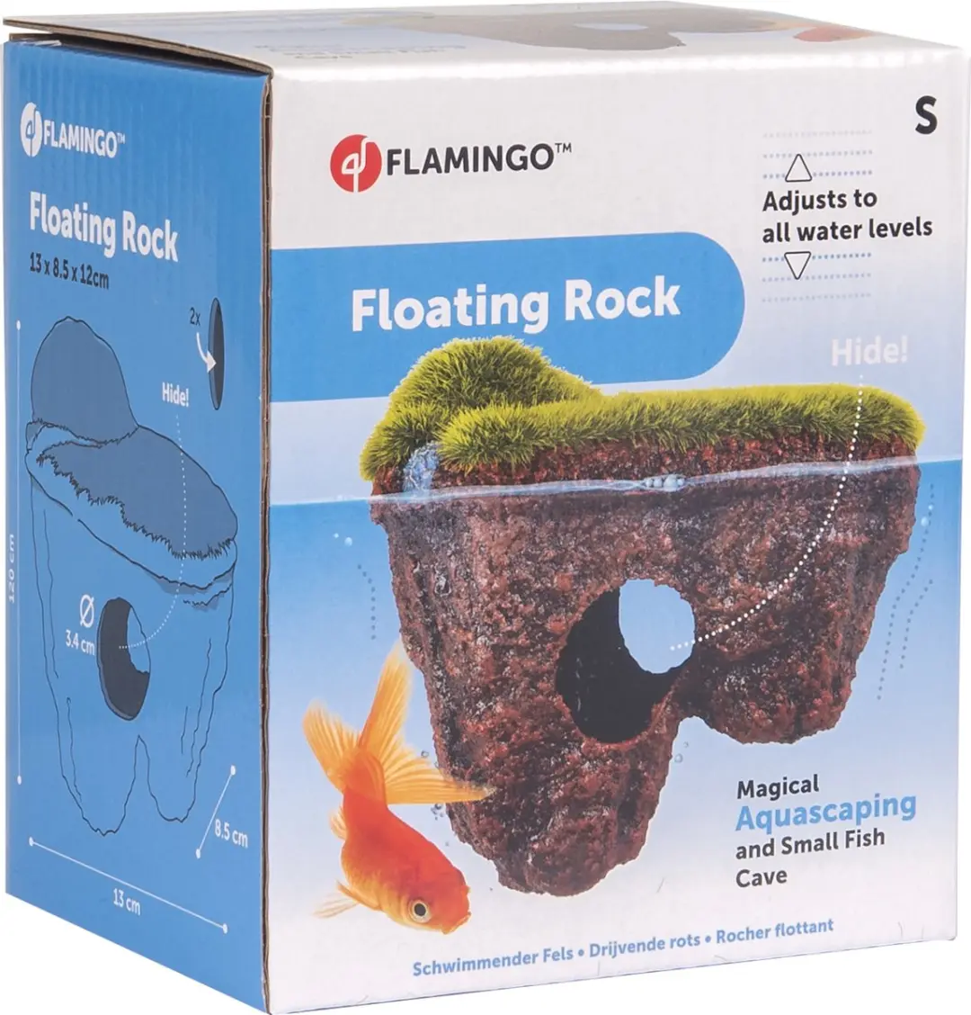 Flamingo Decoratie Vis Krag Bruin S - 13x8,5x12cm