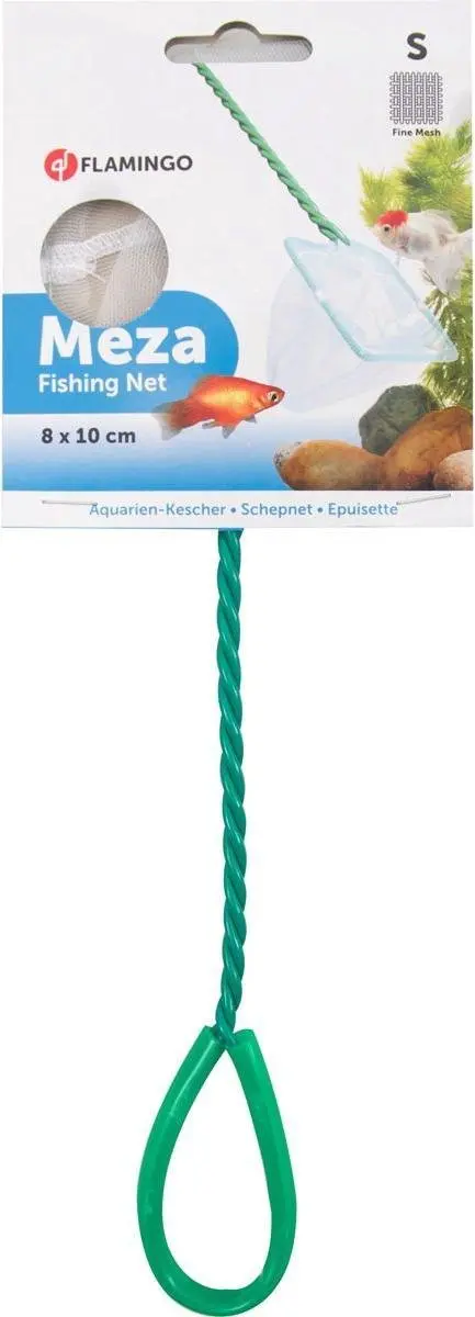 Flamingo Vissen Schepnet Meza Groen 10cm