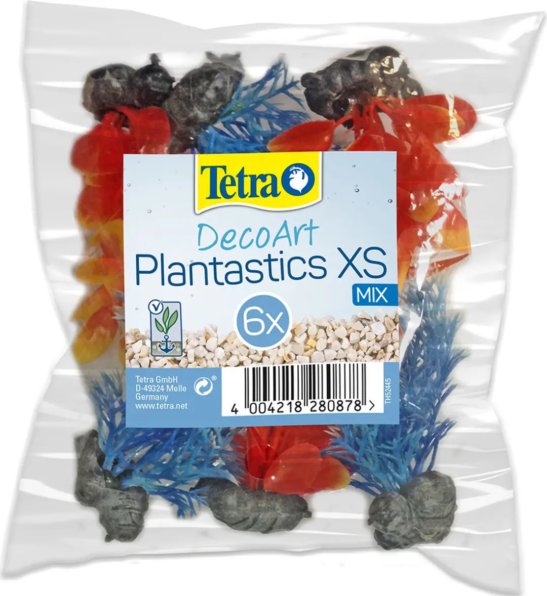 Tetra Kunstplantjes Aquariumplanten Blauw/Oranje