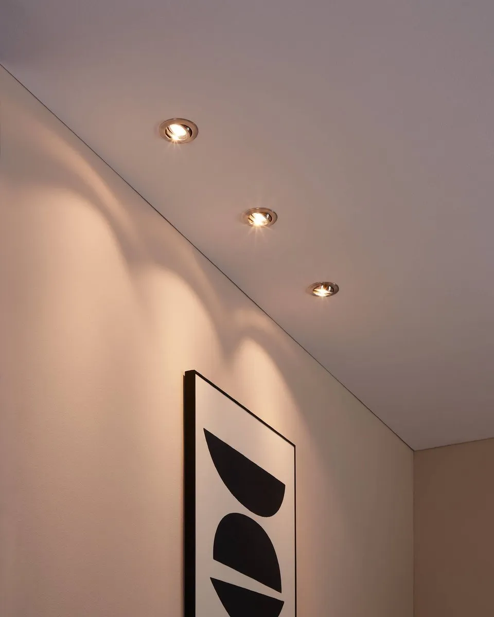 Eglo Tedo 1 Inbouwarmatuur 3 Lichtpunten - Ø80cm Nikkel-Mat