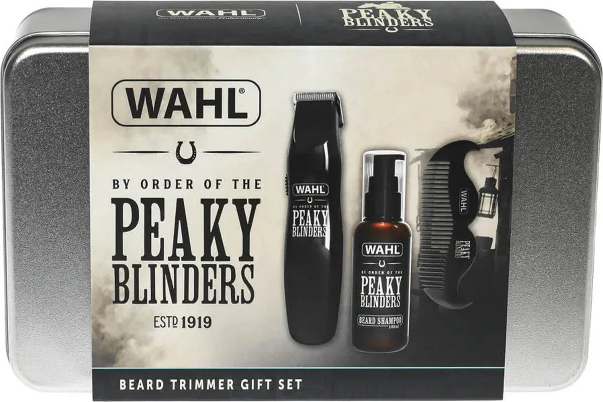 Wahl Peaky Blinders 5-delige Baardtrimmer Set - 10 Opzetstukken - Zwart