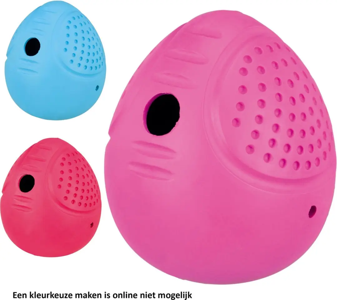 Trixie Snack Tuimel-Ei Natuurrubber Blauw