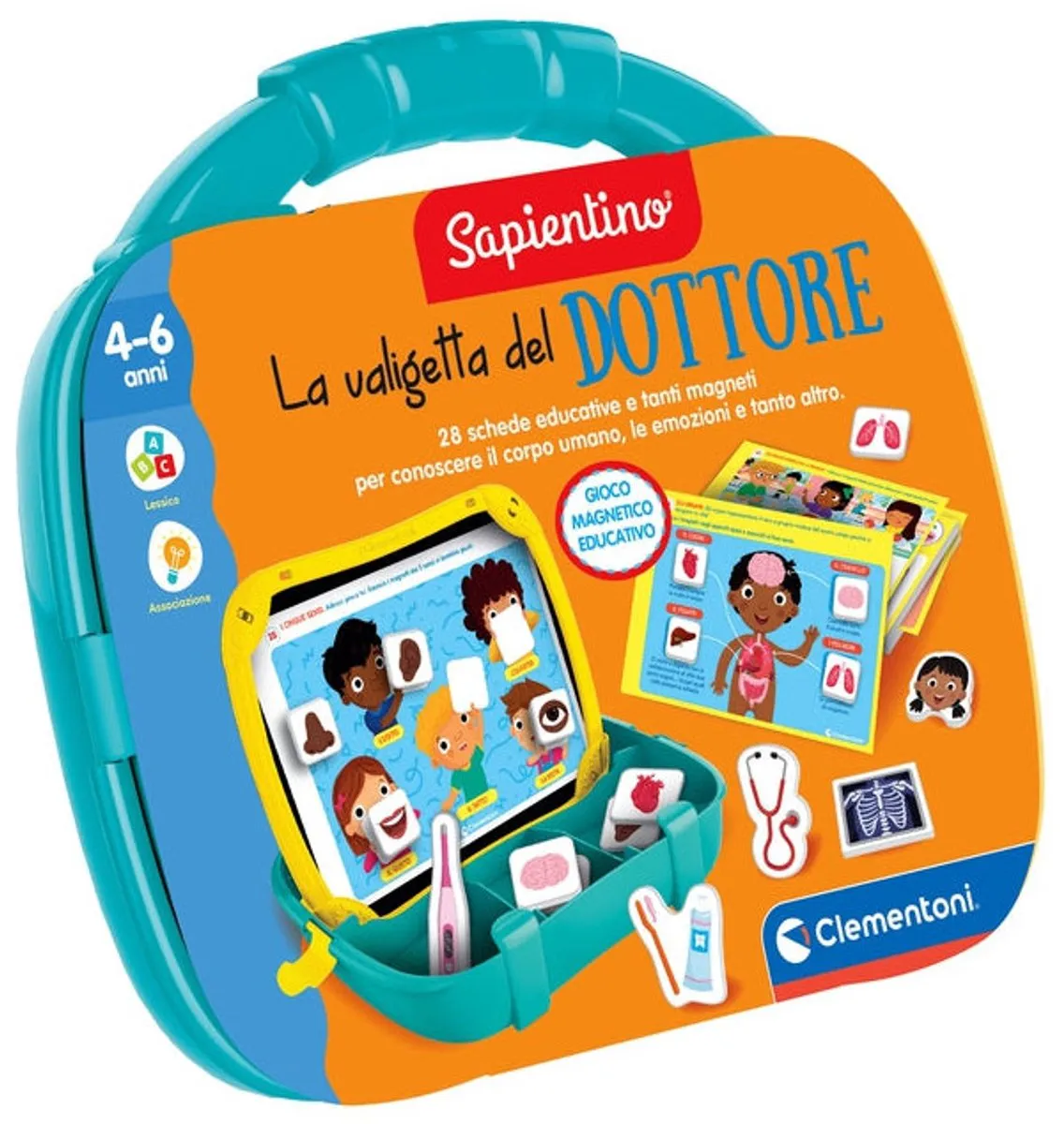 Clementoni Sapientino 16462 Lavagna Double-Face - 46 Magneten - Meerkleurig - afbeelding 4 van 6
