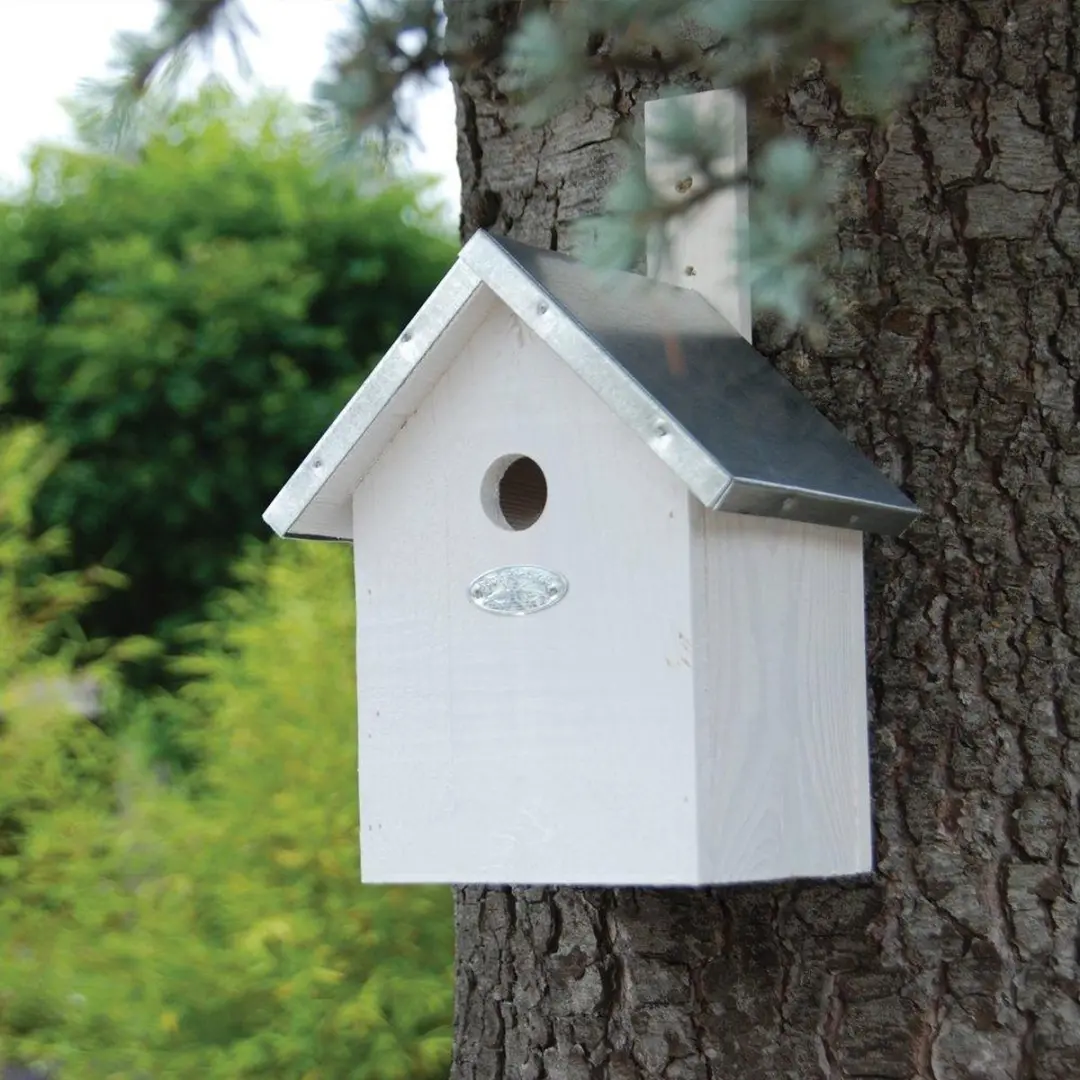 Esschert Design Nestkast Pimpelmees - Wit - Hangend